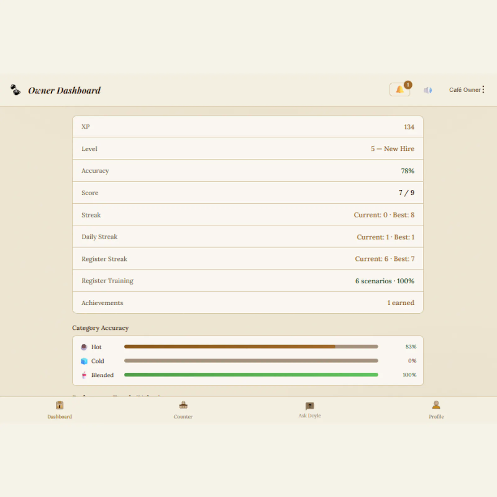 My Barista Trainer — Gamified Training screenshot 8