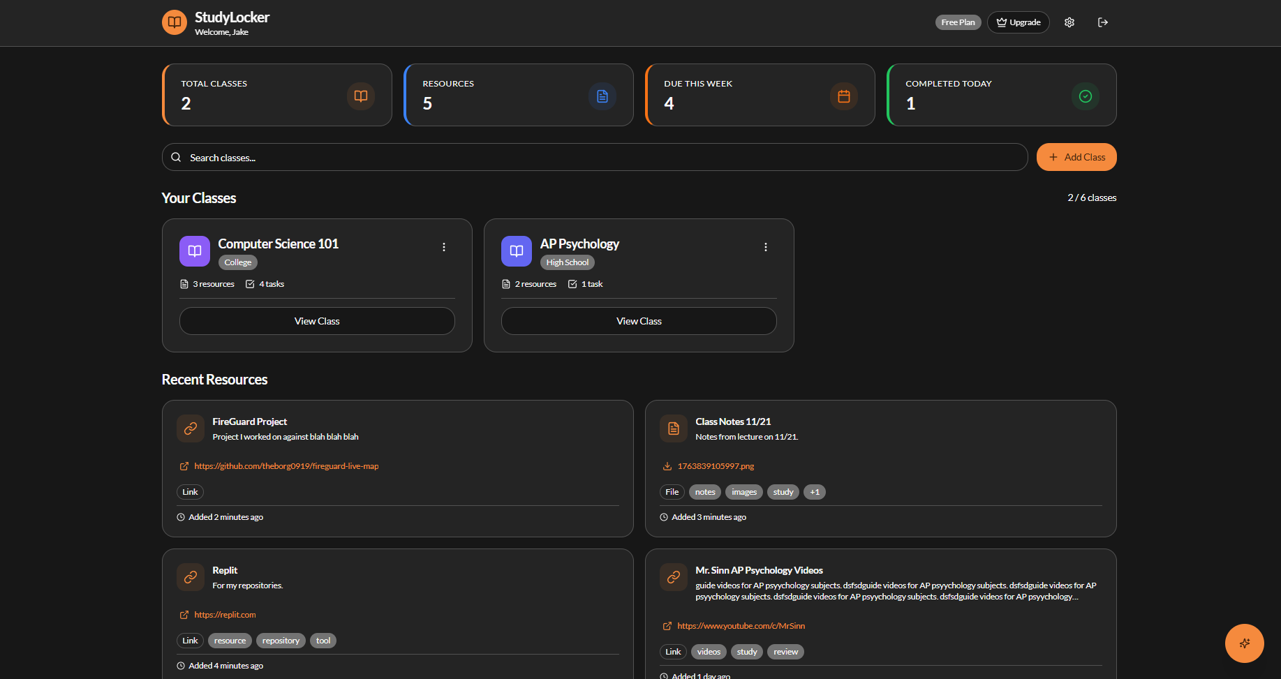 StudyLocker - Main product screenshot demonstrating key features and user interface