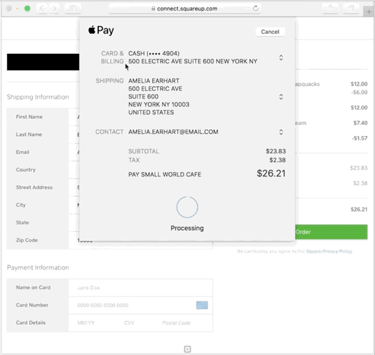 Introducing Apple Pay on the Web for Square’s APIs gallery image