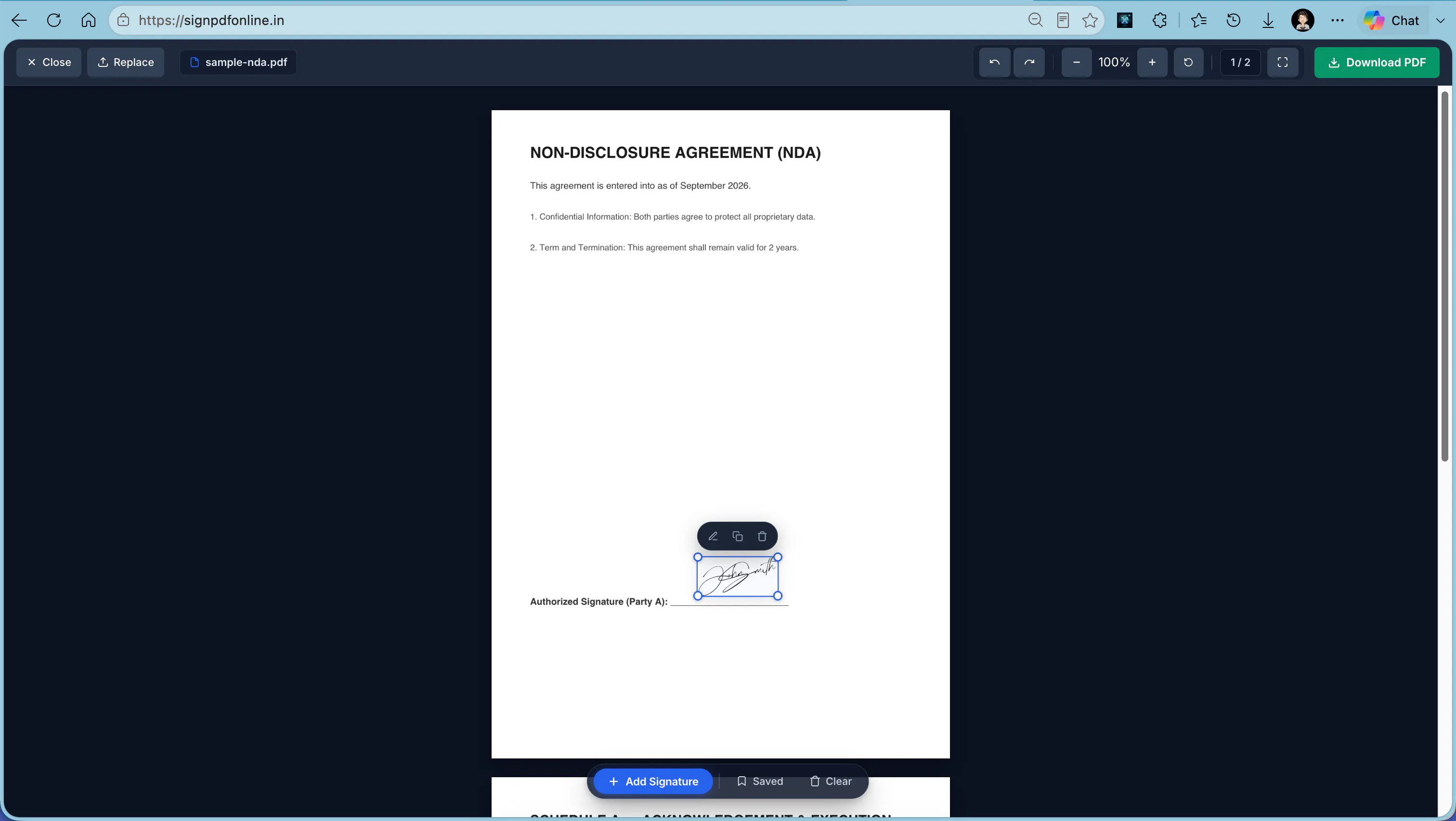 Sign PDF Online gallery image