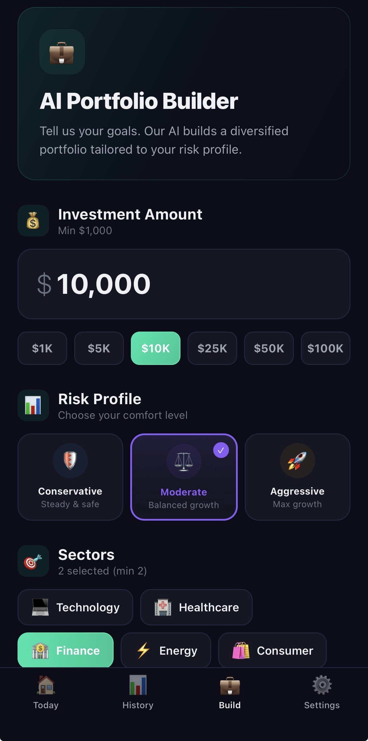 StockPick AI - Screenshot 3 showing product features and functionality