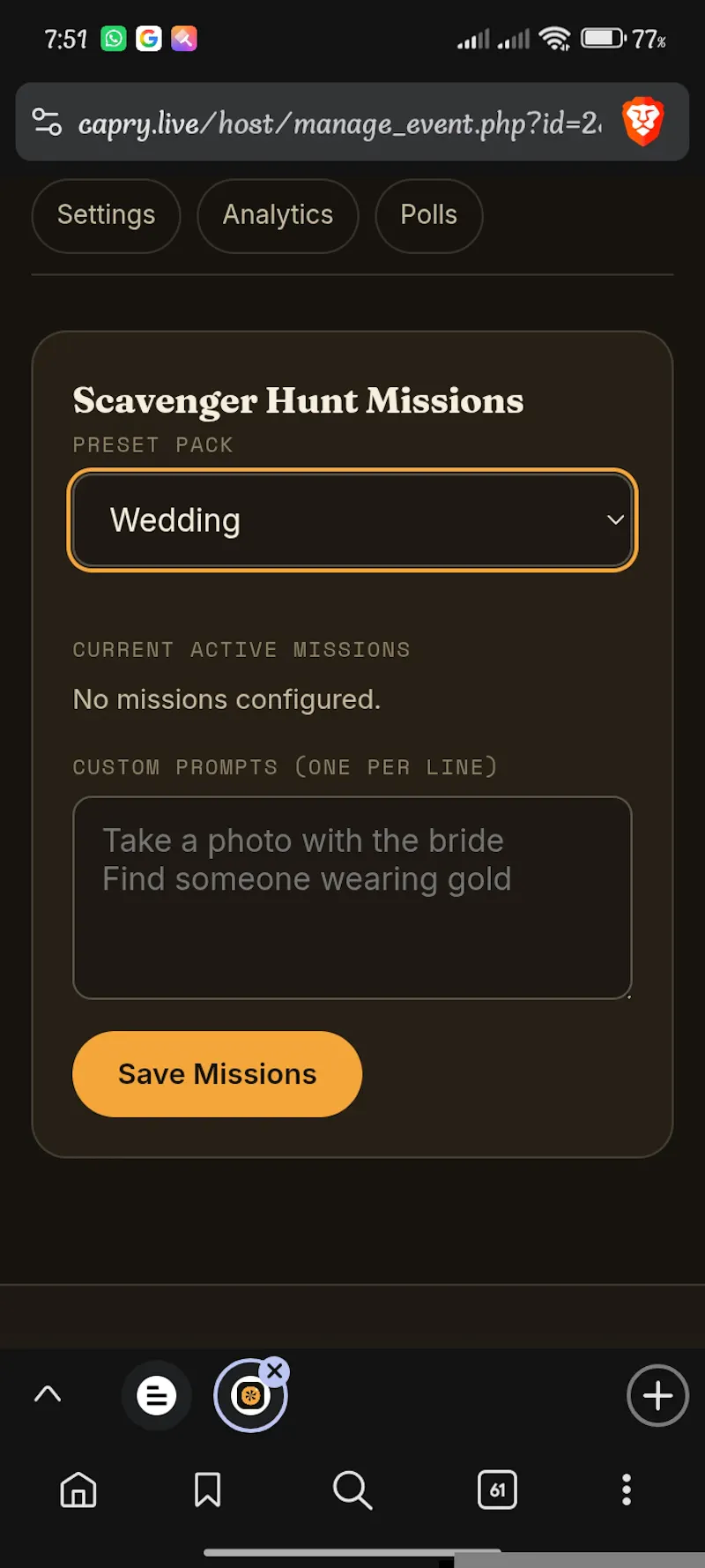 capry.live screenshot 2