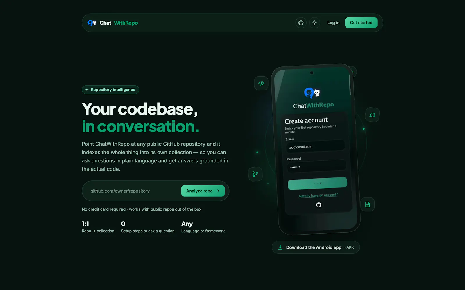 ChatWithRepo screenshot 2
