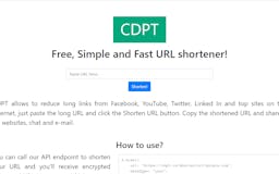 CDPT - URL shortener media 2