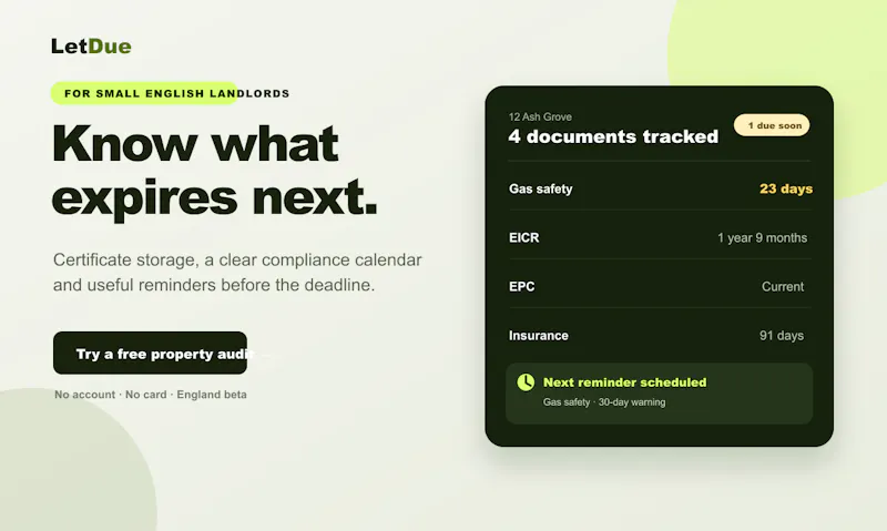 LetDue screenshot 1