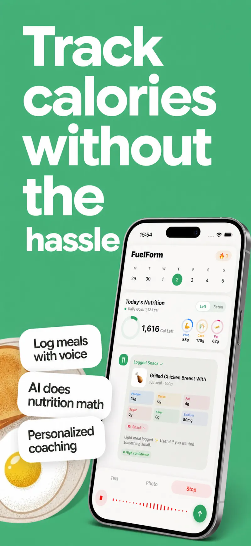 FuelForm: AI Calorie Tracker screenshot 4