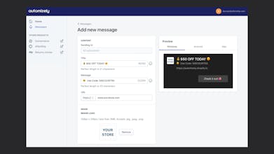 Shopify FREE Web Push Messages & Popups gallery image