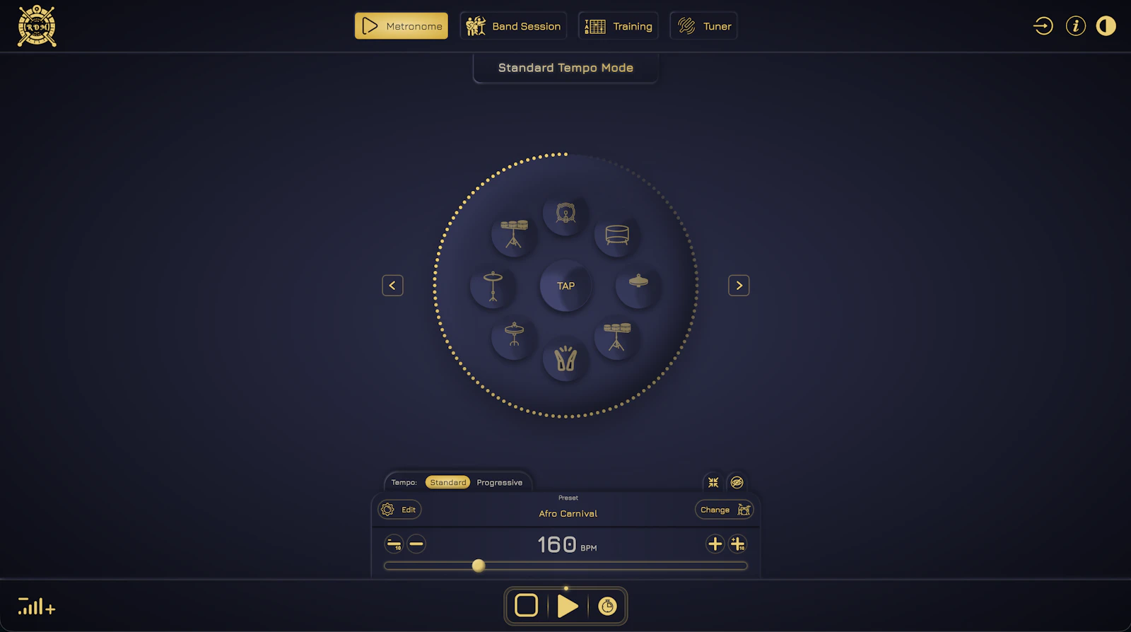 Real Drum Metronome screenshot 1