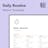 Daily Routine Template