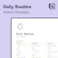 Daily Routine Template