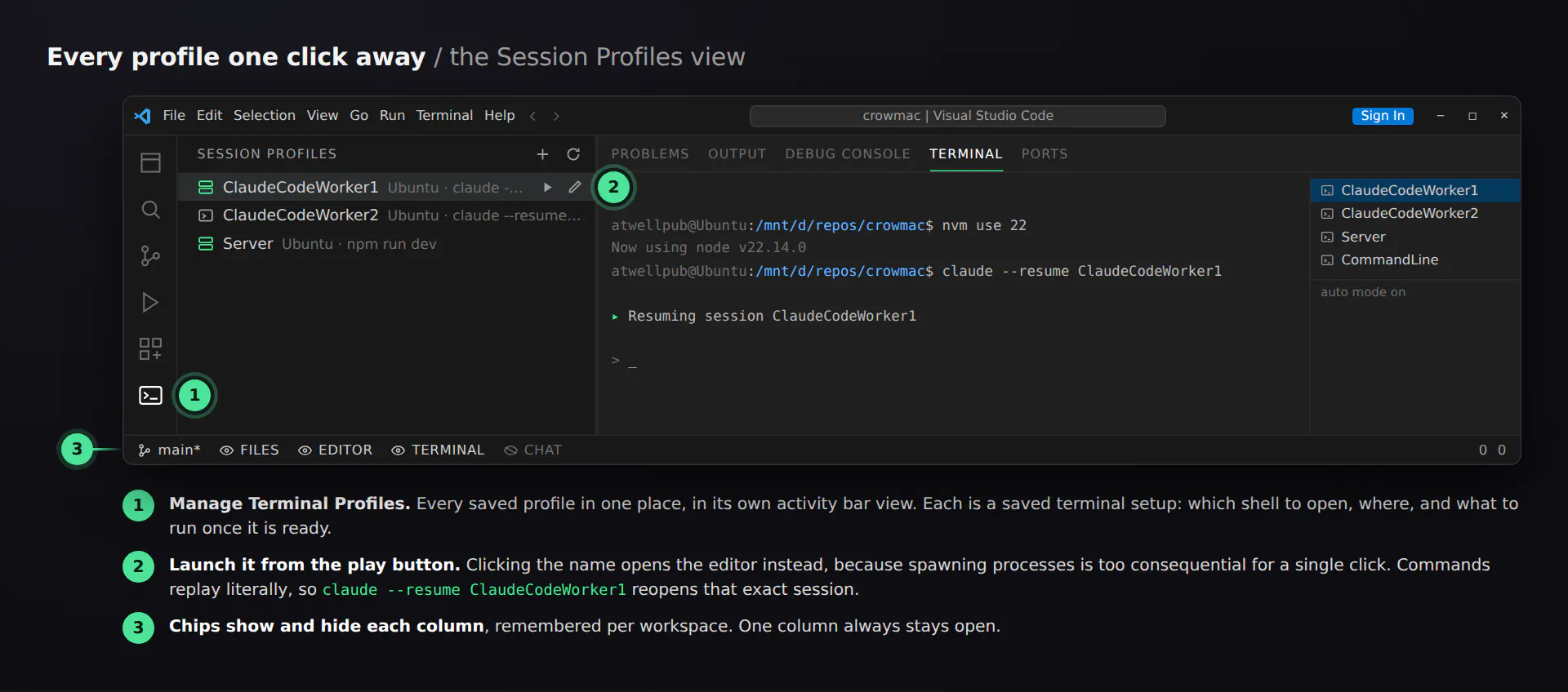 Terminal Session Profiles gallery image