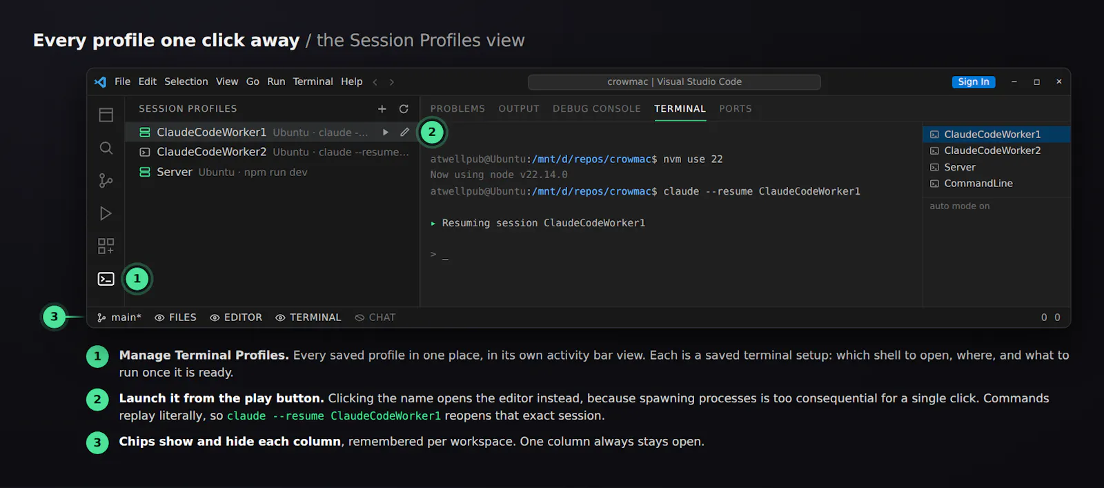 Terminal Session Profiles screenshot 5
