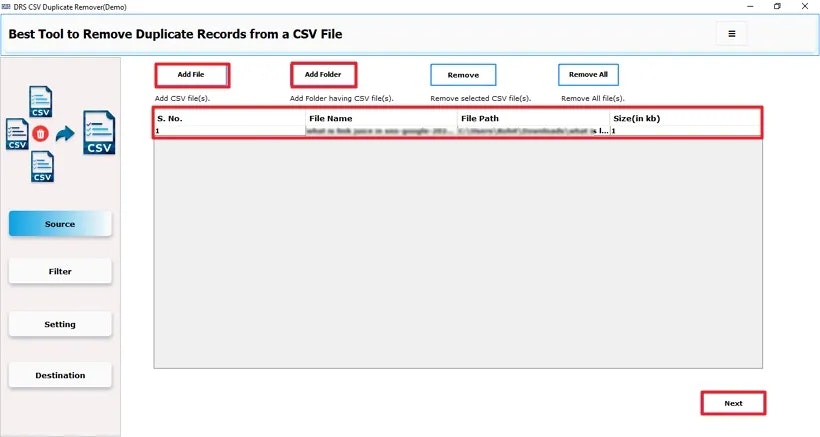 Média DRS SoftEch CSV Duplicata Remover - Nettoyer et organiser les fichiers CSV instantanément avec facilité 3
