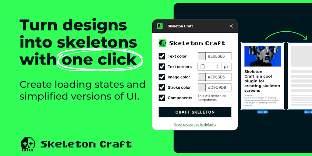 Skeleton Craft – Figma plugin
