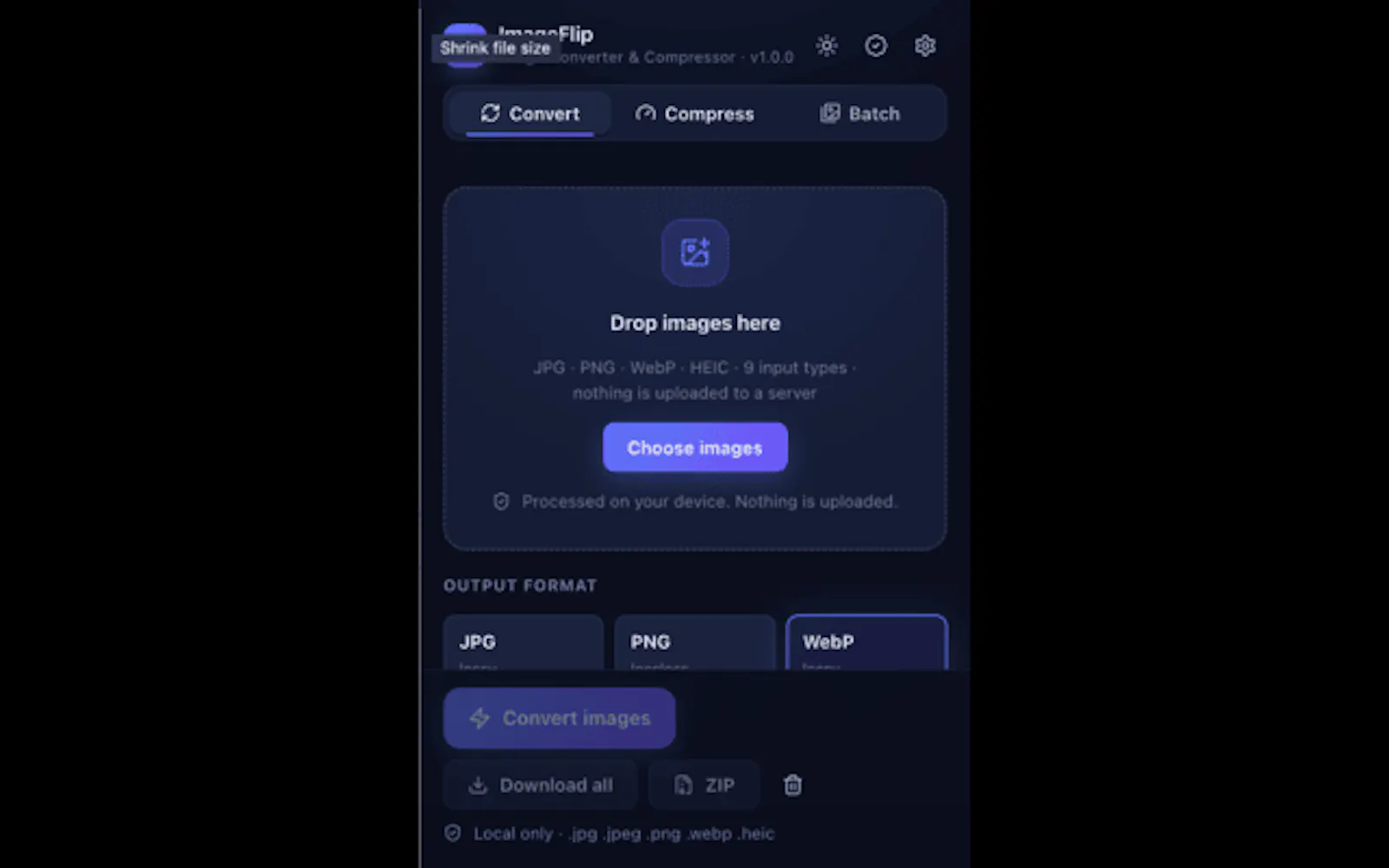 ImageFlip: Image Converter & Compressor screenshot 2