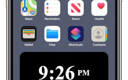 Minimalist Retro Clock iOS app media 2