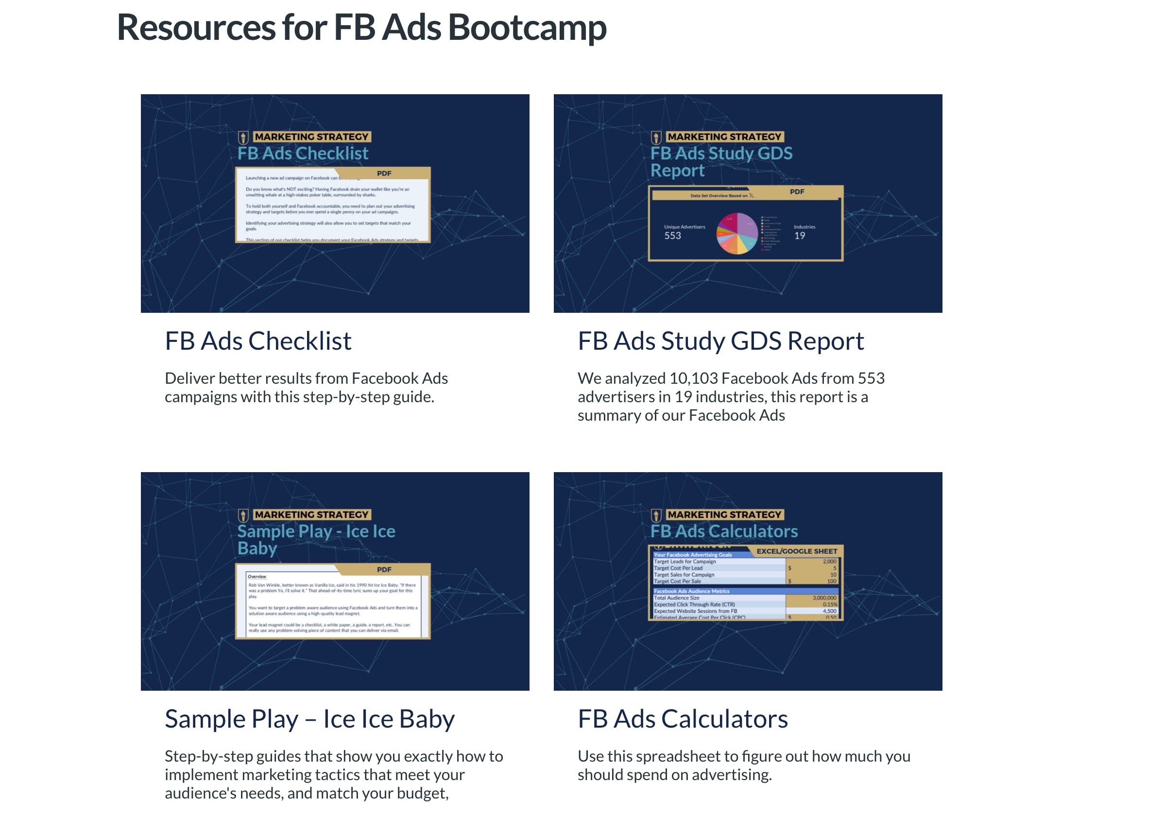 Facebook Ads Bootcamp by Data Driven media 3