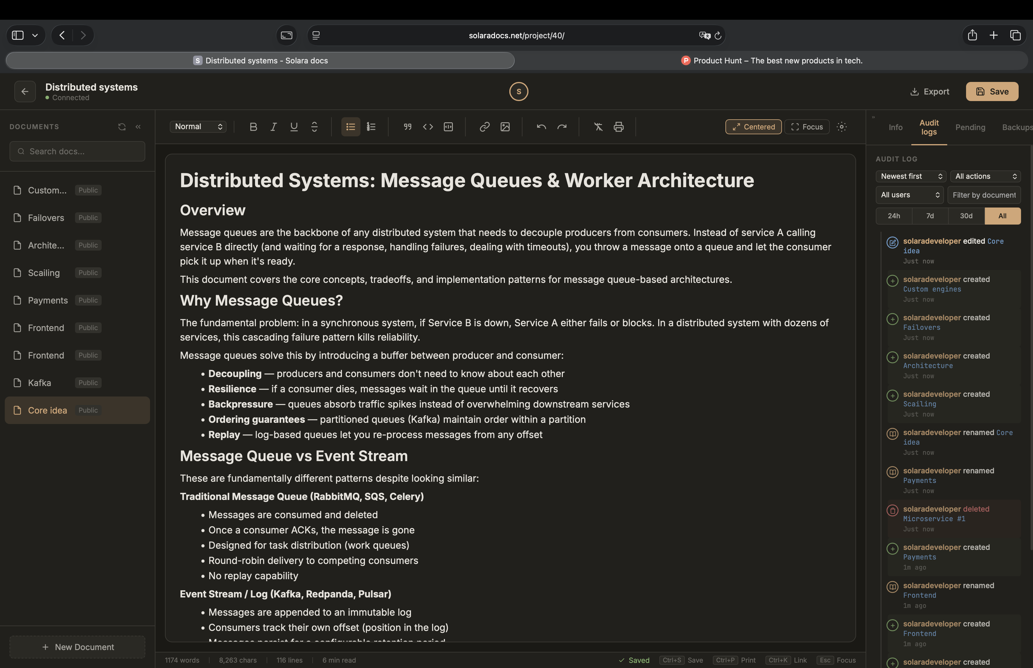 SolaraDocs - Document collaboration