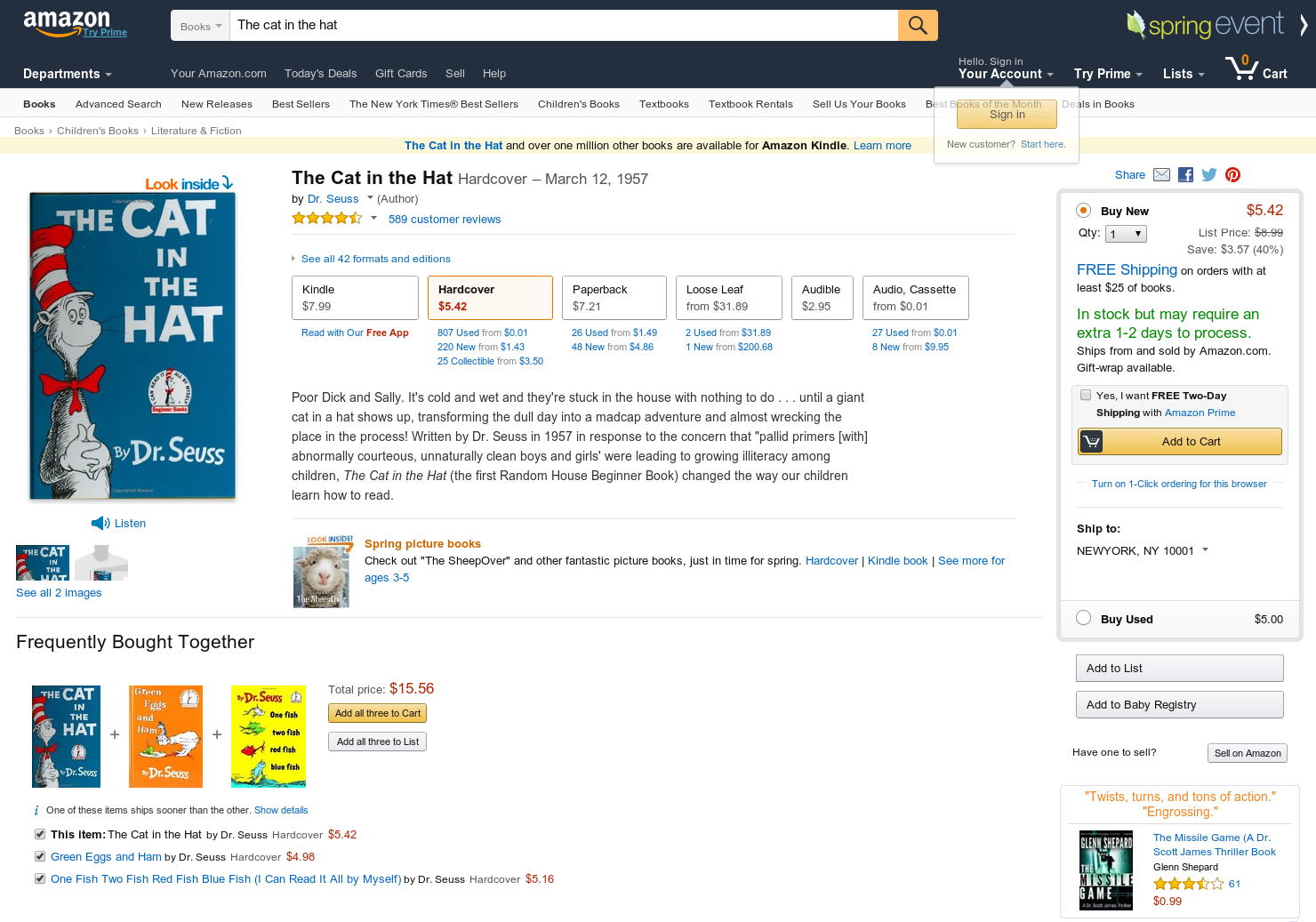 The Cat in the Hat gallery image