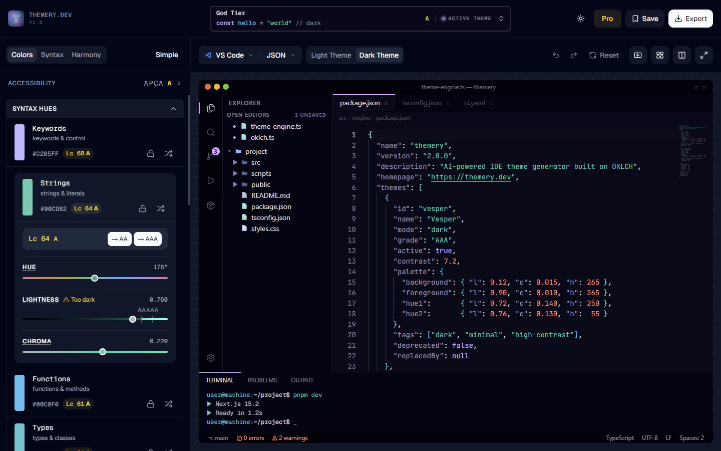 Themery screenshot 2