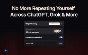 OpenMemory Chrome Extension gallery image
