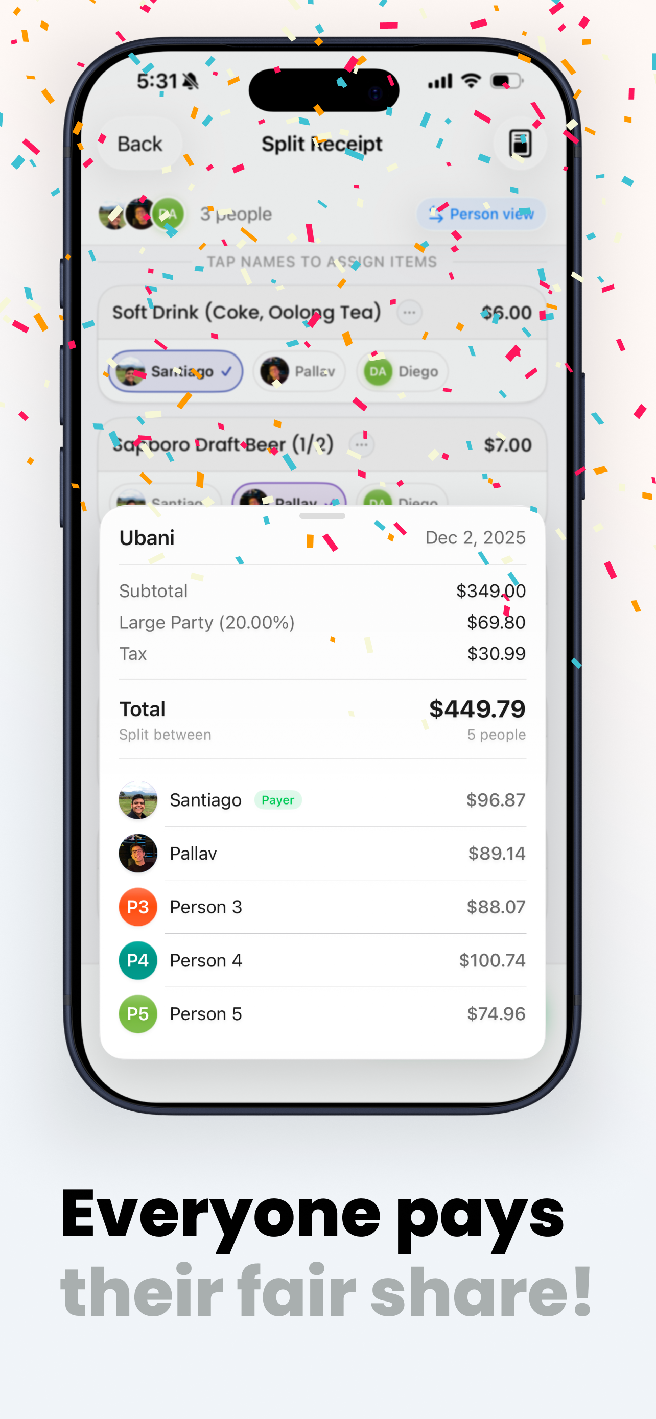 Checkify: #1 AI Bill Splitter - Screenshot 4 showing product features and functionality