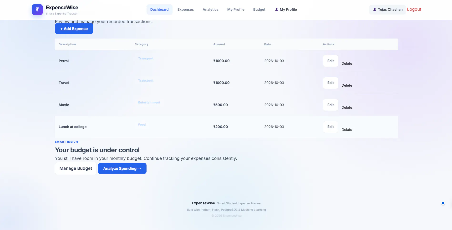 ExpenseWise gallery image
