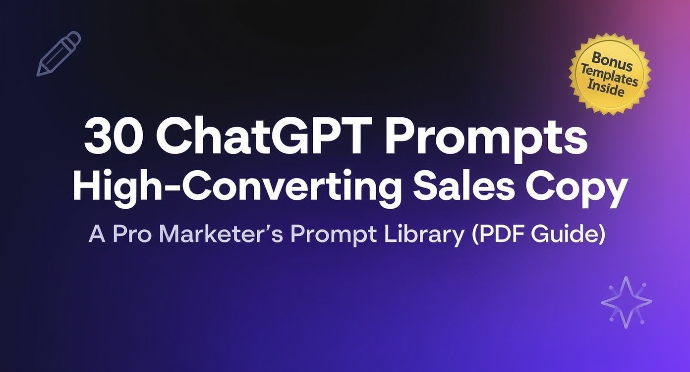 ChatGPT Prompts to Boost Sales Copy Fast - 30 battle-tested prompts that turn clicks into customers media 2