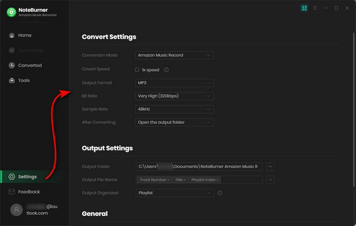 Noteburner Amazon Music Converter - ウルトラHD品質のストリーミングAmazon Music Converterメディア4
