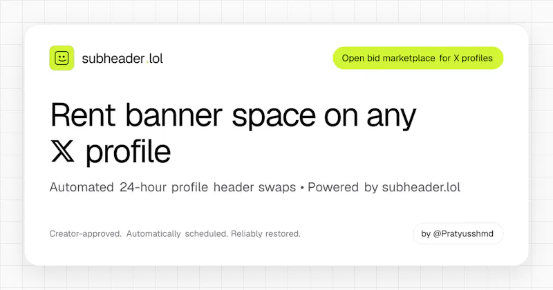 SubHeader screenshot 1