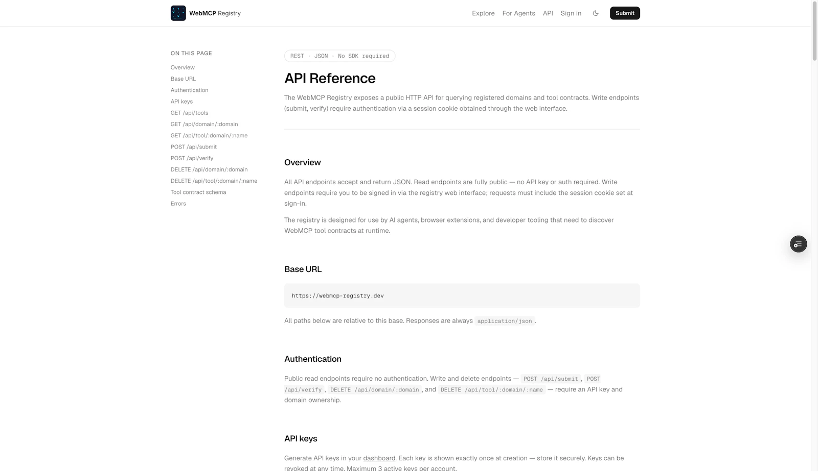 WebMCP Registry screenshot 3