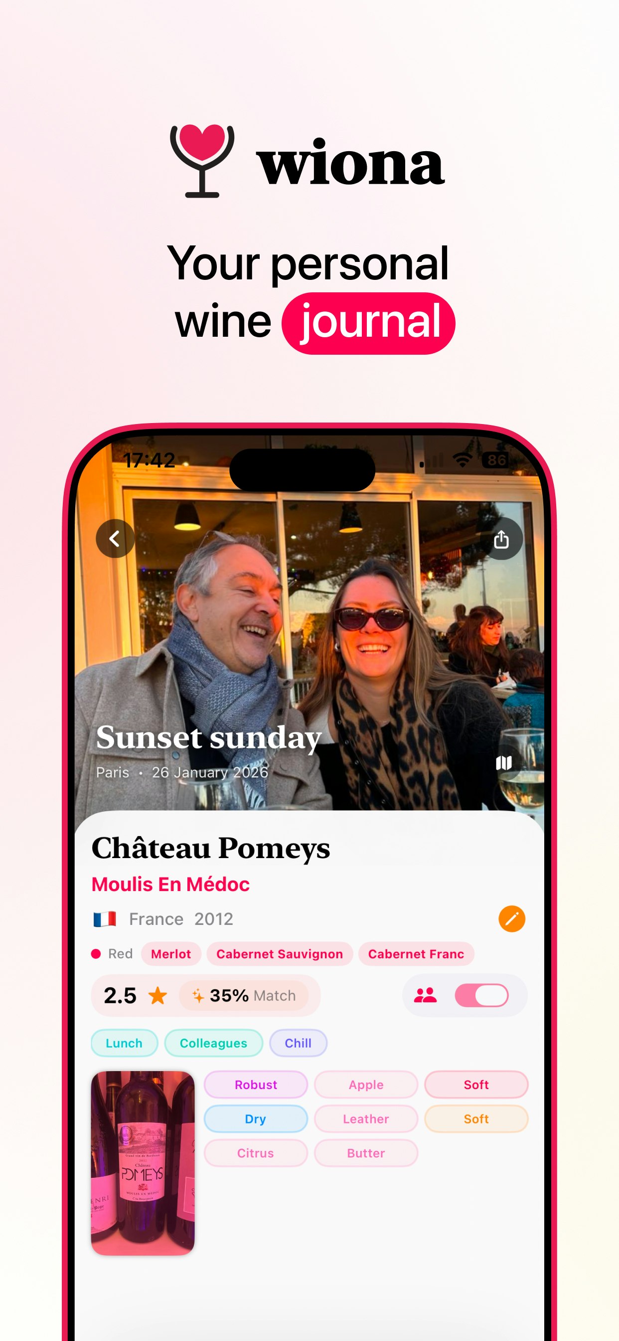 Wiona: Wine Journal gallery image