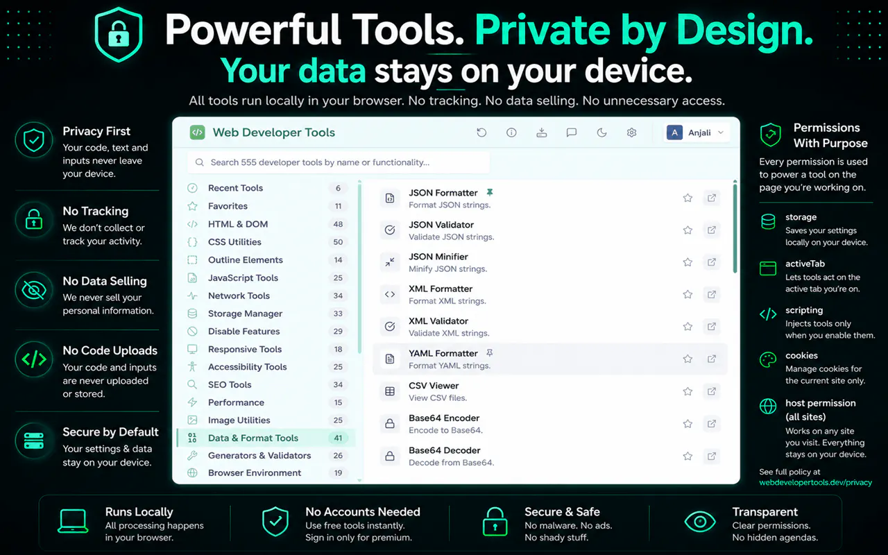 Web Developer Tools gallery image