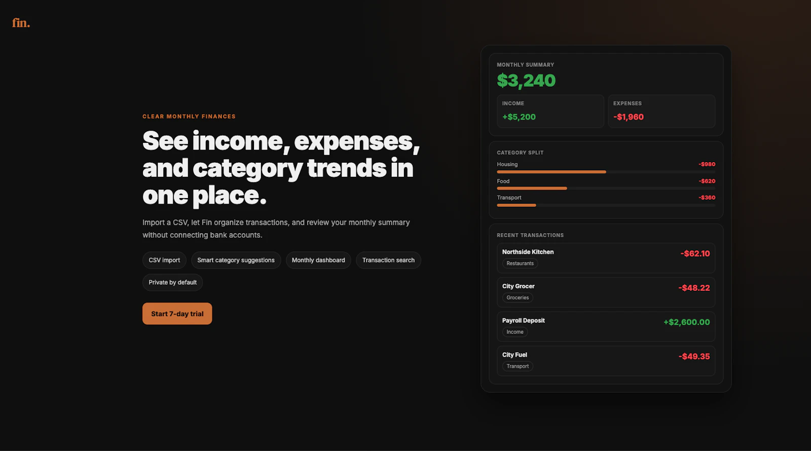 Fin screenshot 2