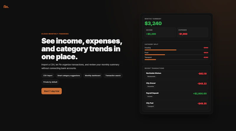 Fin screenshot 2