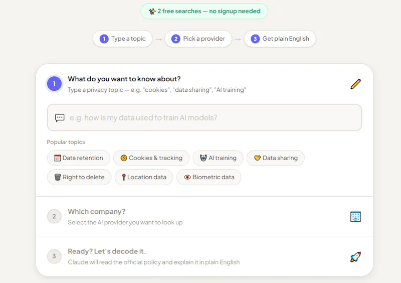 Privacy Decoder screenshot 3