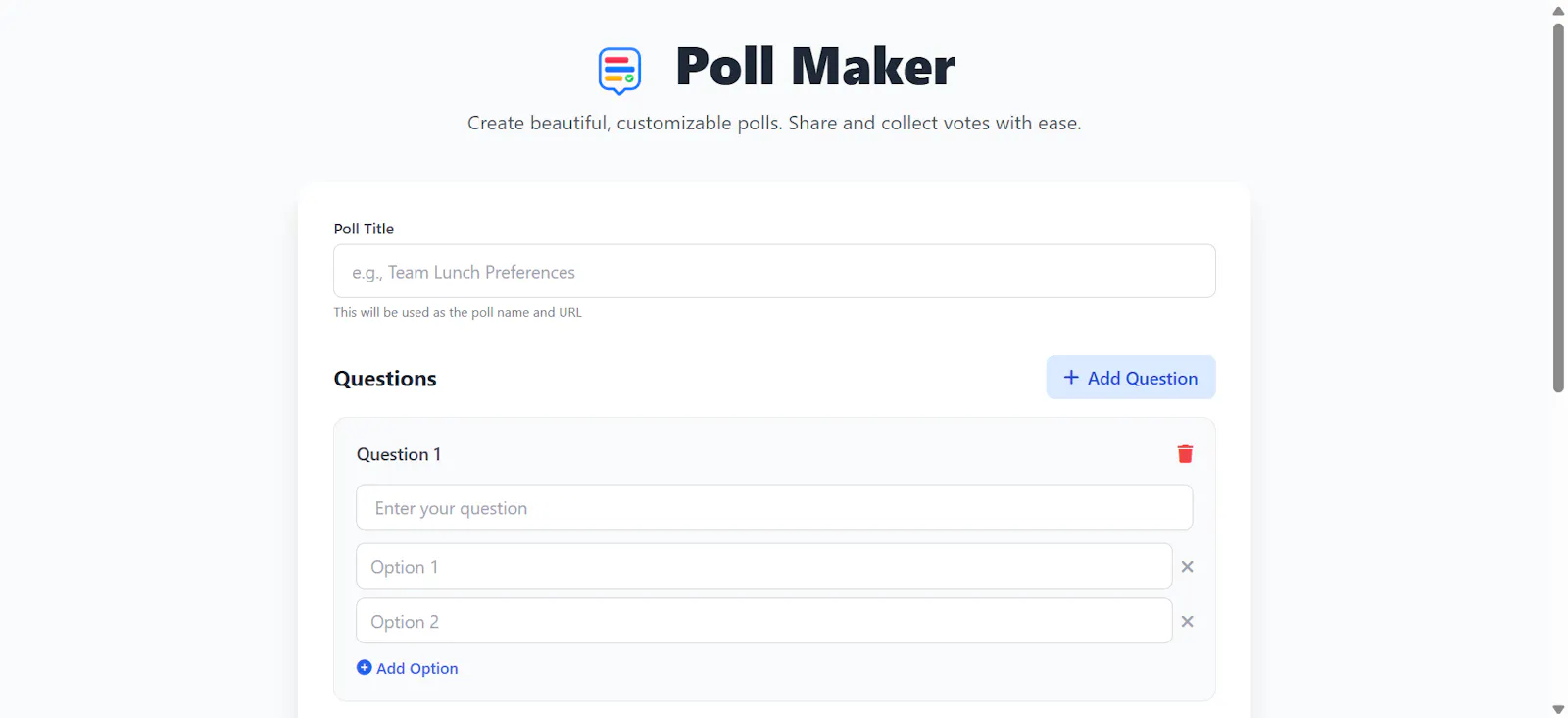 Poll Maker screenshot 2