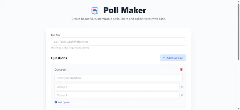 Poll Maker screenshot 2