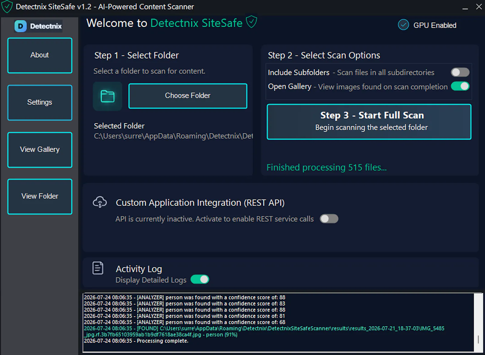 Detectnix SiteSafe screenshot 1