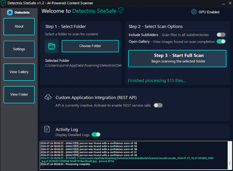 Detectnix SiteSafe screenshot 1