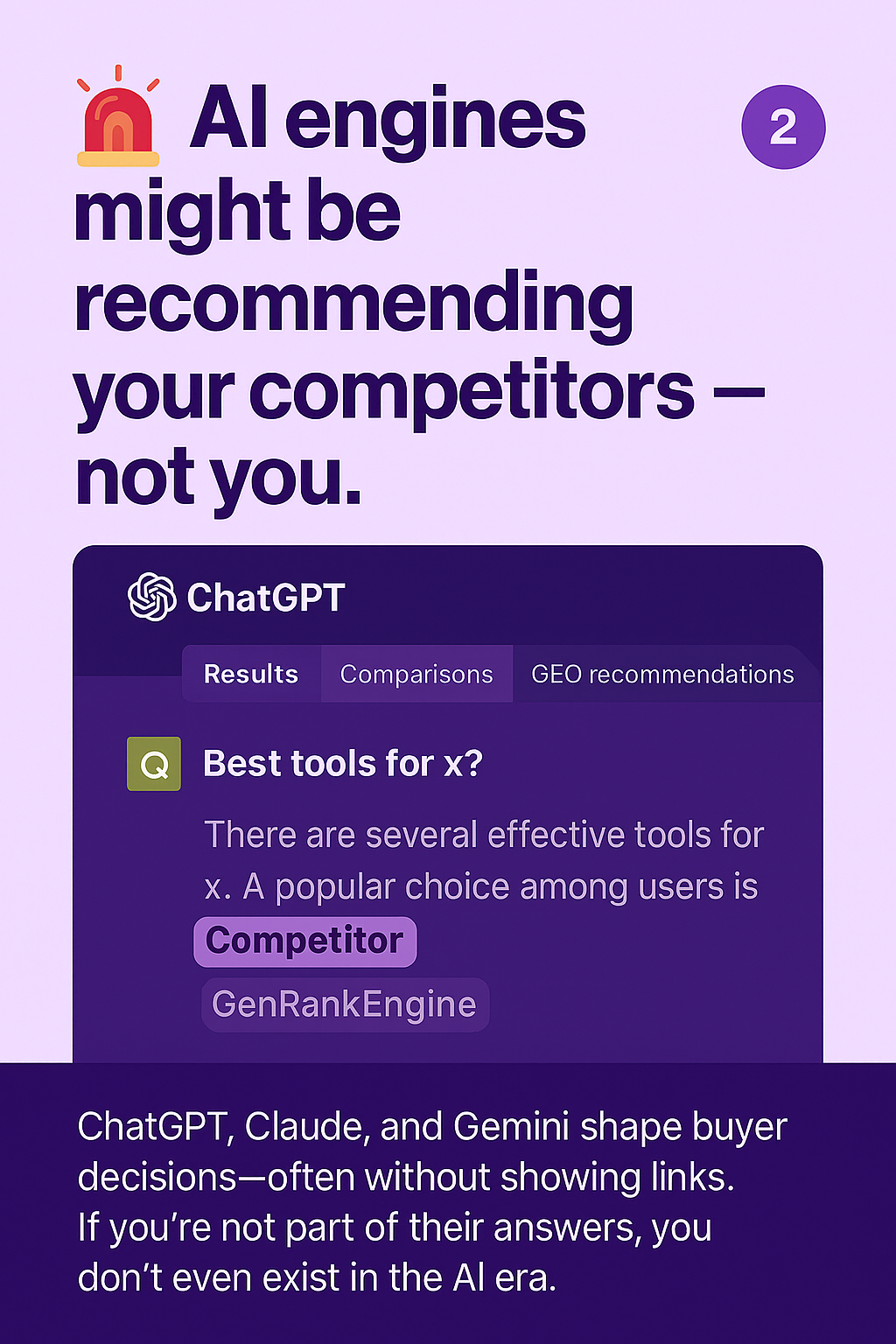 GenRankEngine - Screenshot 2 showing product features and functionality