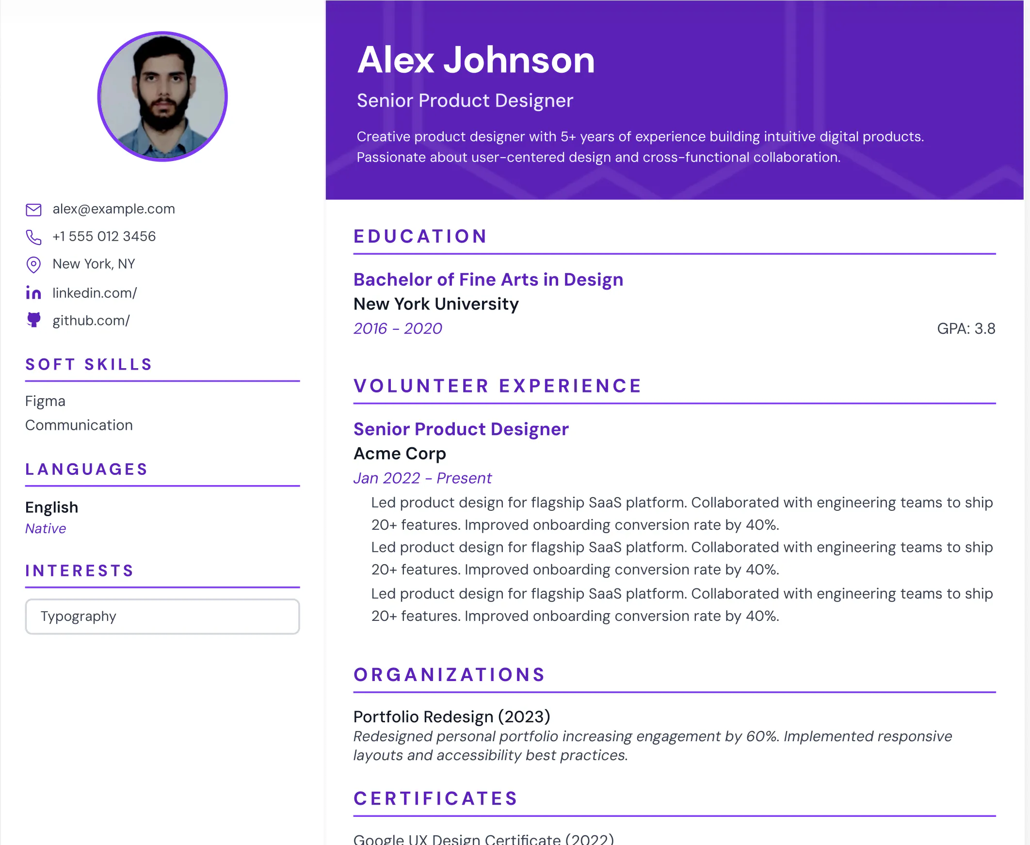 Free Online Resume Builder — iLuvRESUME gallery image