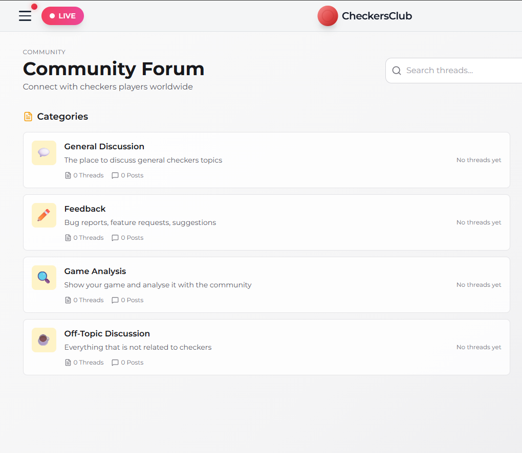 CheckersClub - Screenshot 3 showing product features and functionality