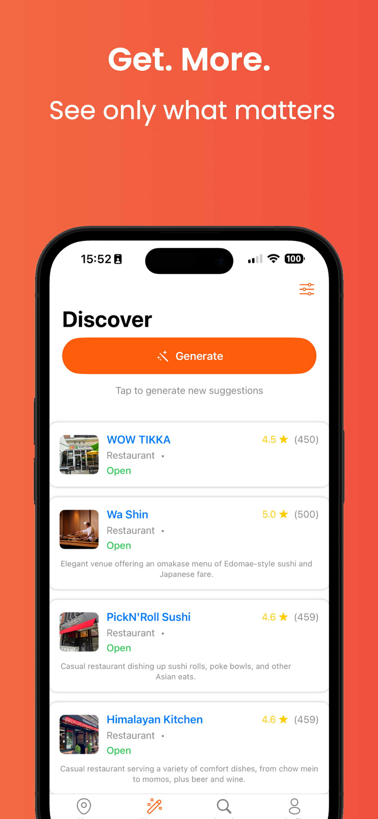 Média Mofoods - Obtenez des restaurants recommandés par A.I avec un bouton! 6