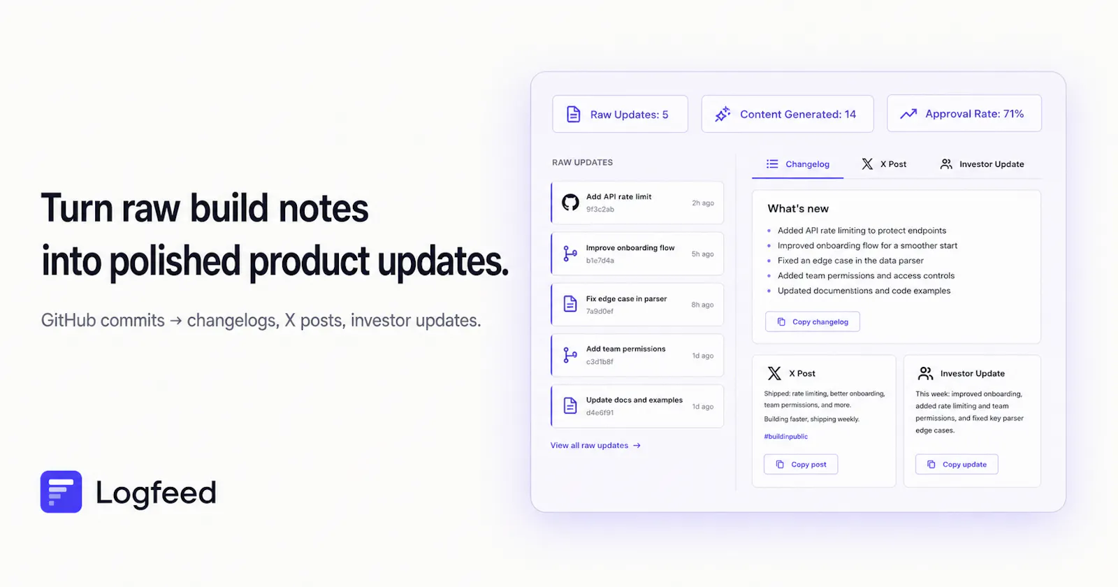 Logfeed screenshot 2