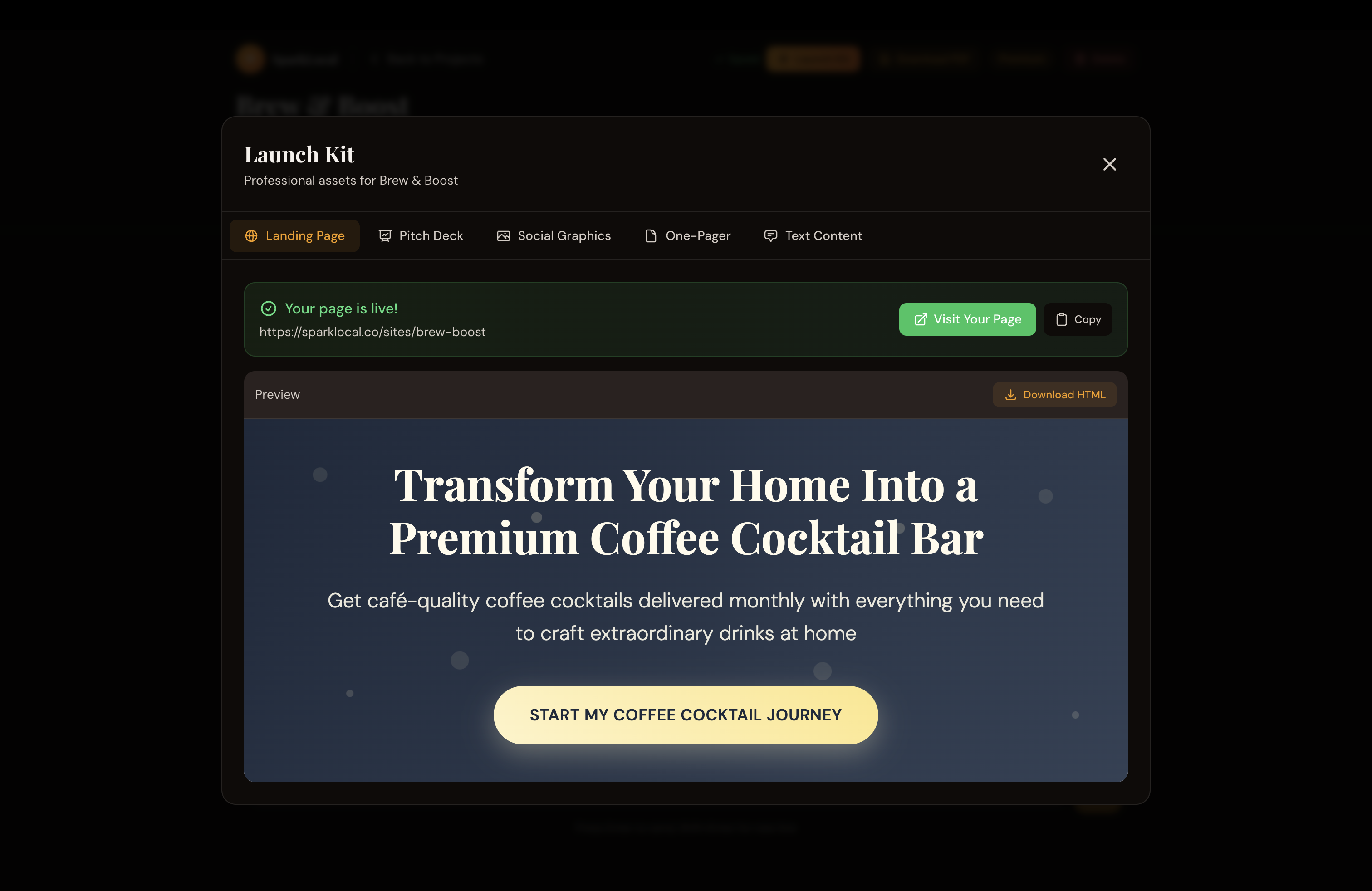 SparkLocal - Screenshot 5 showing product features and functionality