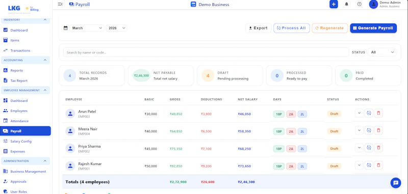 LKG for Billing screenshot 23