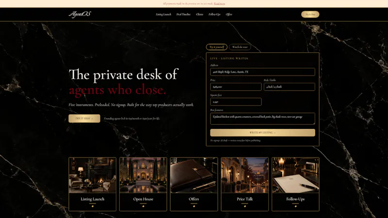 AgentOS  screenshot 1