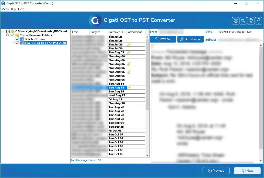 OST to PST Converter - Comprehensive utility to convert and migrate the OST files.  media 3