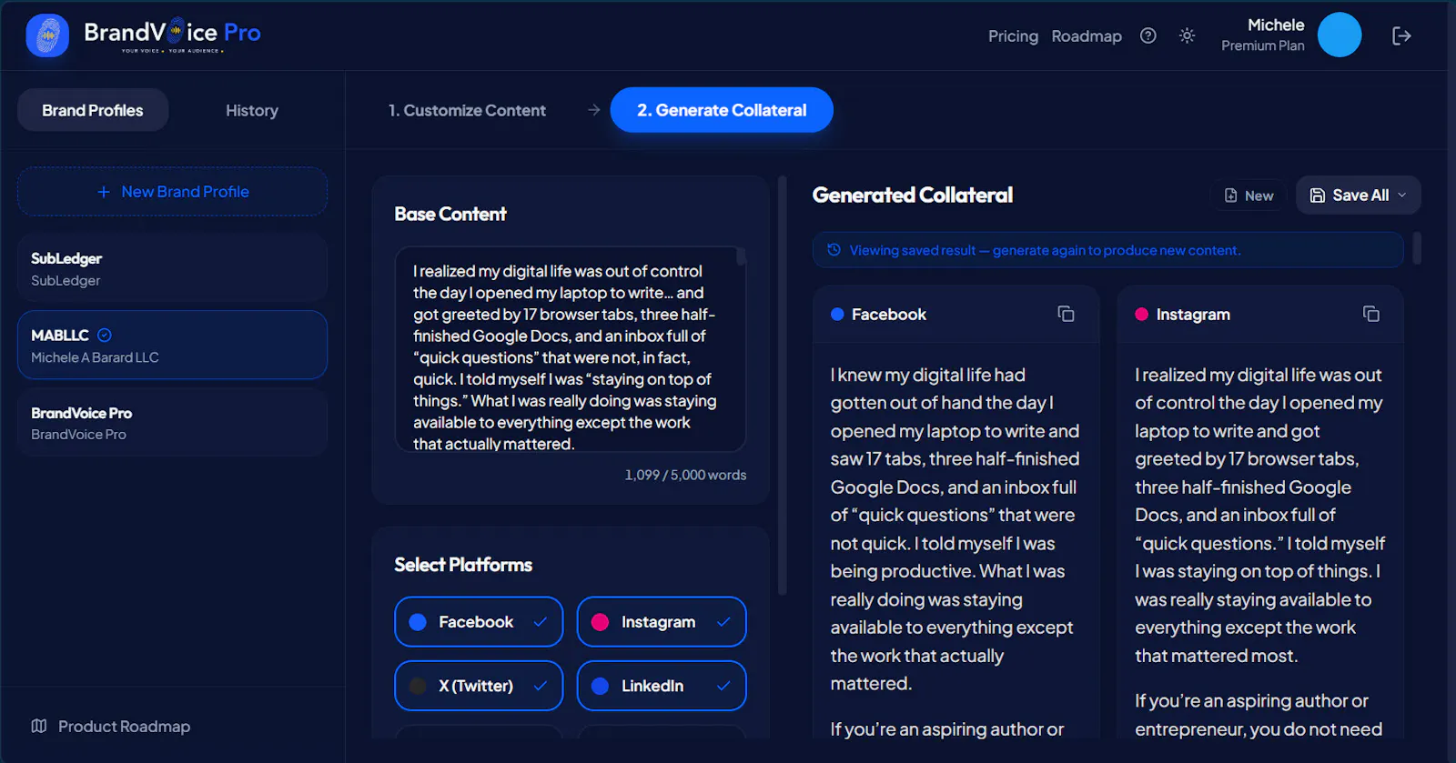 BrandVoice Pro screenshot 3
